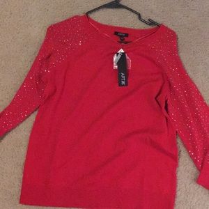 Apt 9 red pullover sweater